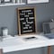 Flash Furniture 12x17 Torched Wood Frame Letter Board-Black Felt HGWA-FB1217-TORCH-GG - alternate 7